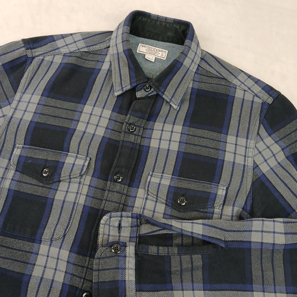 Wallace & Barnes Small Mens Shirt Classic Flannel Long Sleeve 20x28